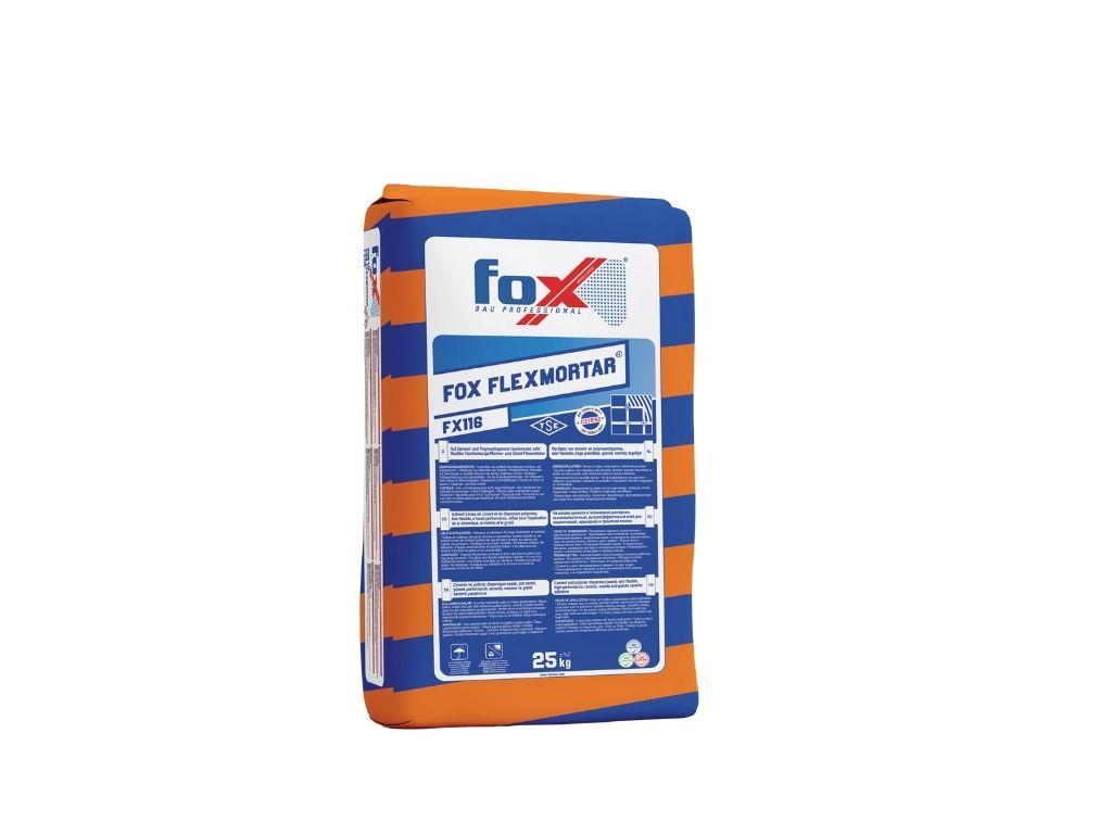 FOX FLEXMORTAR FX116 C2TES2 Seramik–Granit–Mermer Yapıştırıcısı | Süper Flex S2