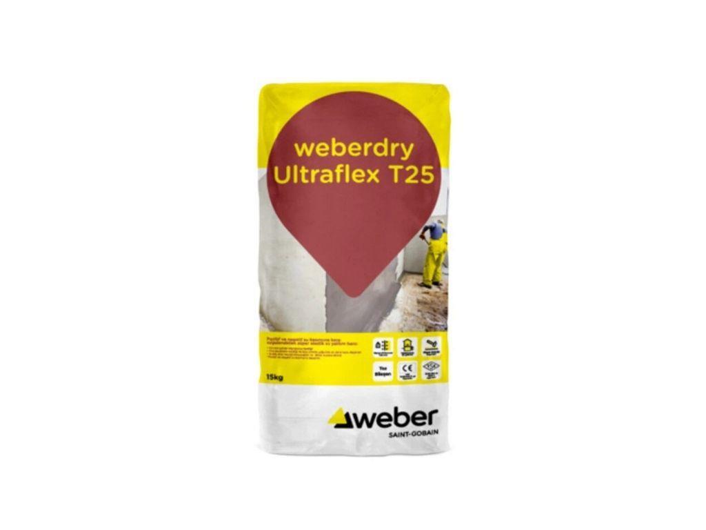 Weberdry Ultraflex T25 | Super Elastic Two-Component Waterproofing Mortar