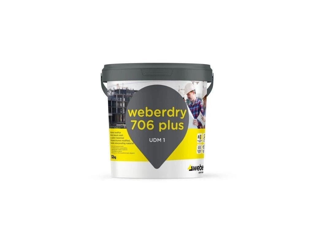 Weberdry 706 Plus | Two-Component Polymer-Modified Bitumen-Rubber Waterproofing Membrane