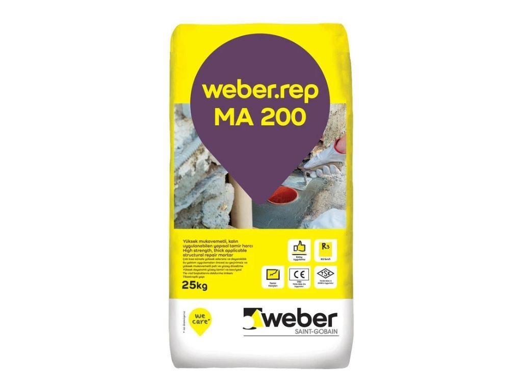 WEBEREP MA 200 | High-Strength Structural Repair Mortar (R3) – Polymer and Fiber Reinforced Cement-Based Repair Material