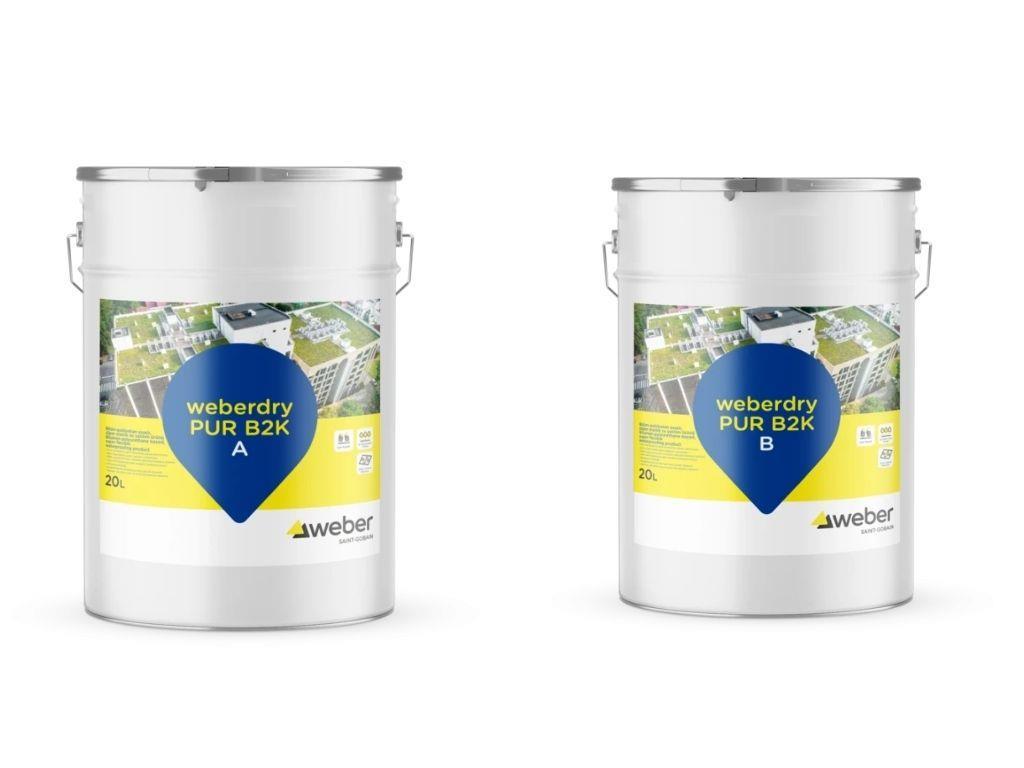 WEBERDRY PUR B2K | Bitumen-Polyurethane Based Super Elastic Waterproofing Membrane