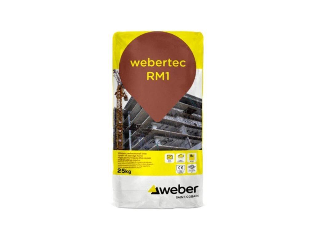 WEBERTEC RM1 | Cement-Based Polymer-Modified Fine Repair and Levelling Mortar