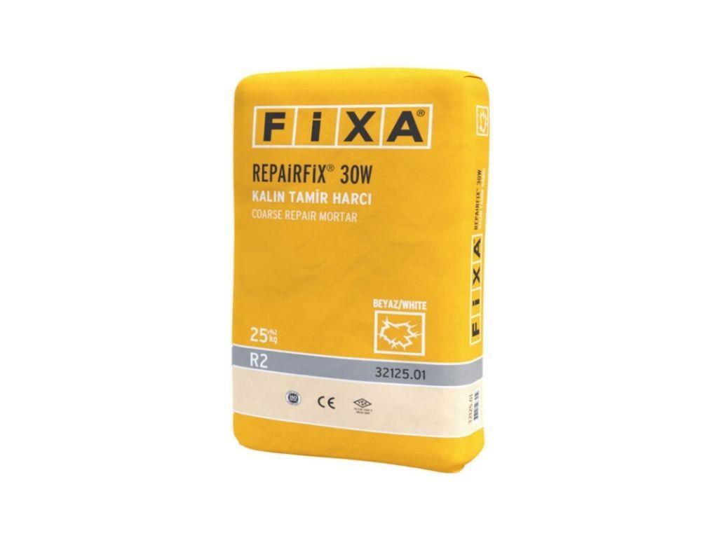 FİXA REPAİRFIX 30W | White Thick Repair Mortar for Concrete Surface Restoration