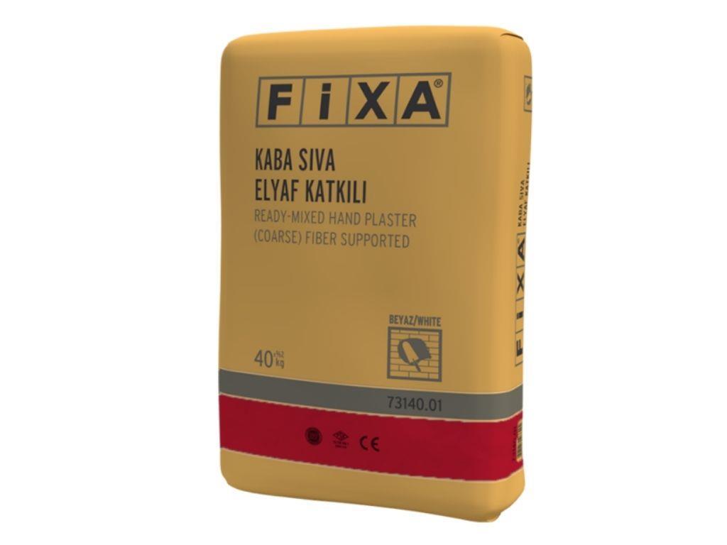 FİXA ROUGH PLASTER (HAND-APPLIED PLASTER) WHITE | White Cement-Based Ready-Mix Plaster – Decorative and Durable Surfaces
