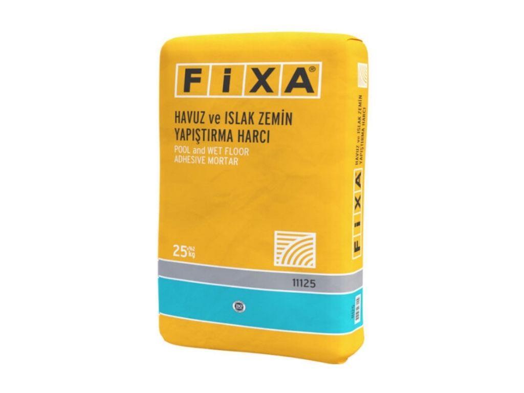 FİXA POOL AND WET AREA TILE ADHESIVE | C2TES1 CLASS HIGH FLEXIBILITY AND WATER RESISTANCE