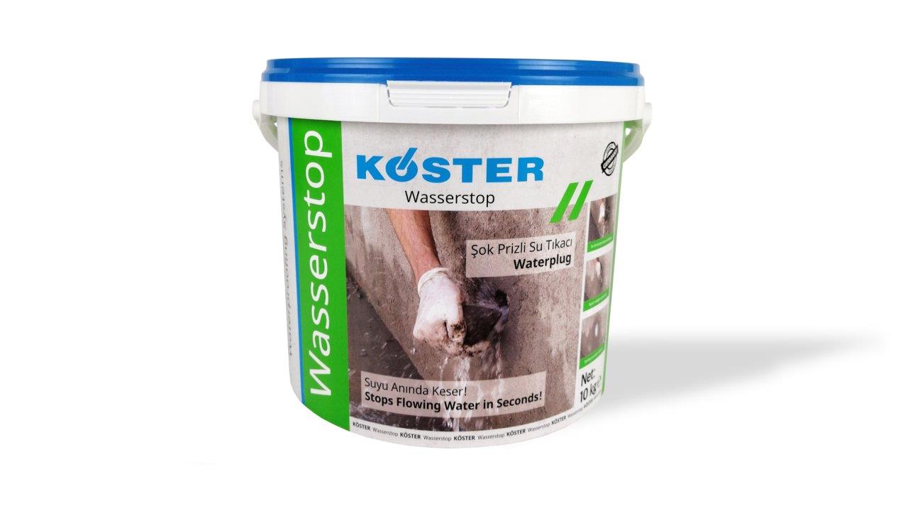KÖSTER Wasserstop | Ani Priz Alan Su Tıkaç Harcı Ile Hızlı Yalıtım