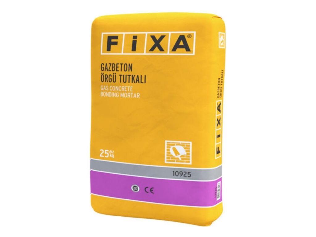 FİXA GAZBETON ÖRGÜ TUTKALI | Yüksek Aderanslı Gazbeton Yapıştırma Harcı