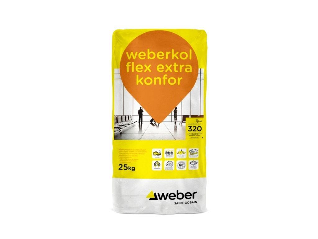 Weberkol Flex Extra Konfor | Toz Çıkarmayan Süper Elastik Yapıştırma Harcı